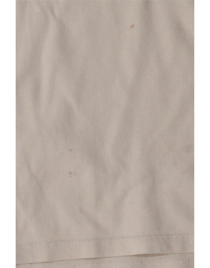 Camiseta feminina gráfica LEVI'S UK 6 XS algodão branco