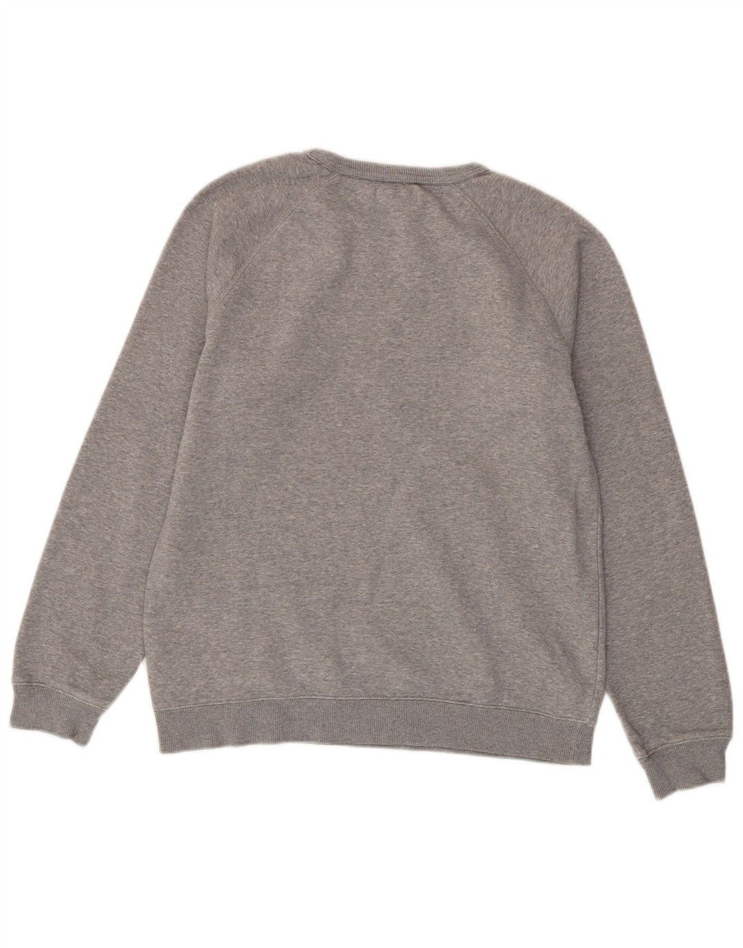 ADIDAS Mens Graphic Sweatshirt Jumper Medium Grey Cotton