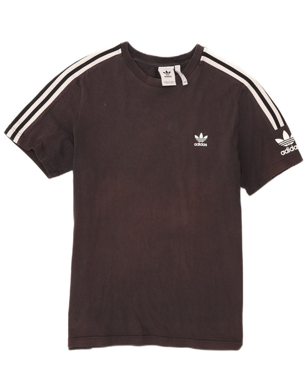 Adidas Mens Camiseta Top Grande Algodão Preto