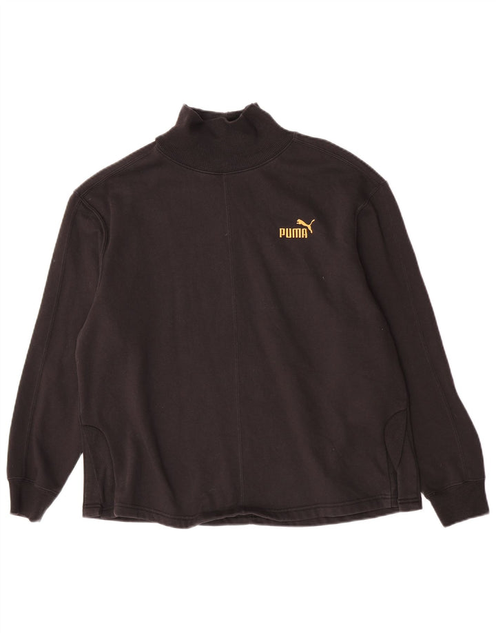 Puma moletom feminino jumper UK 14 médio preto