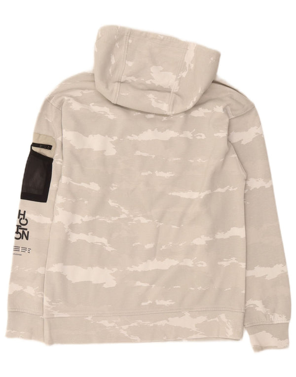 Zara Boys Graphic Hoodie Jumper 11-12 anos cinza camuflagem algodão