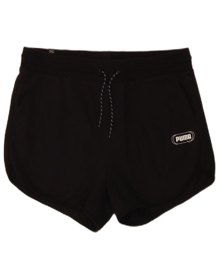 Shorts esportivos femininos PUMA UK 16 grandes pretos