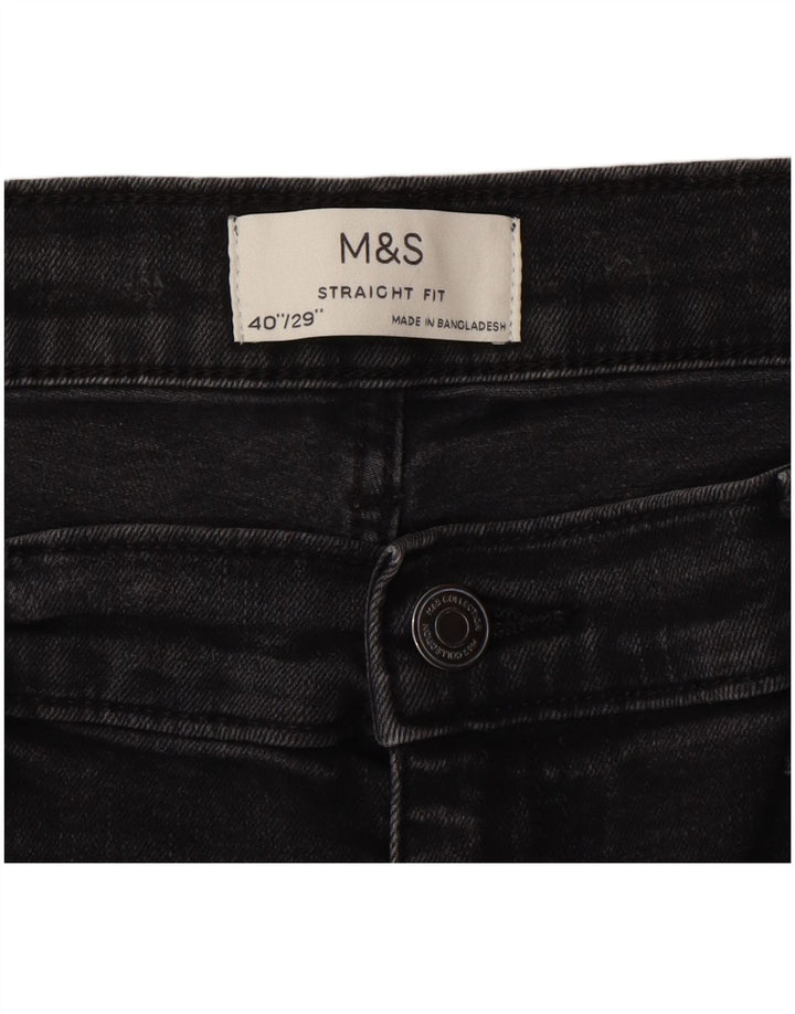 Jeans retos masculinos Marks & Spencer W40 L29 algodão cinza