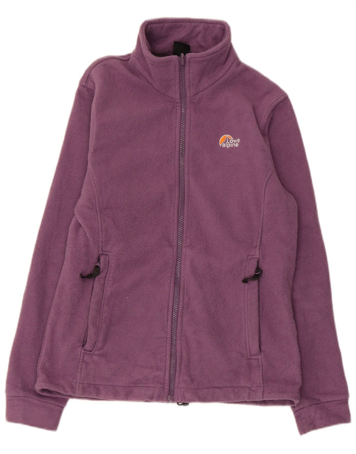 Jaqueta de lã feminina LOWE ALPINE UK 10 poliéster roxo pequeno