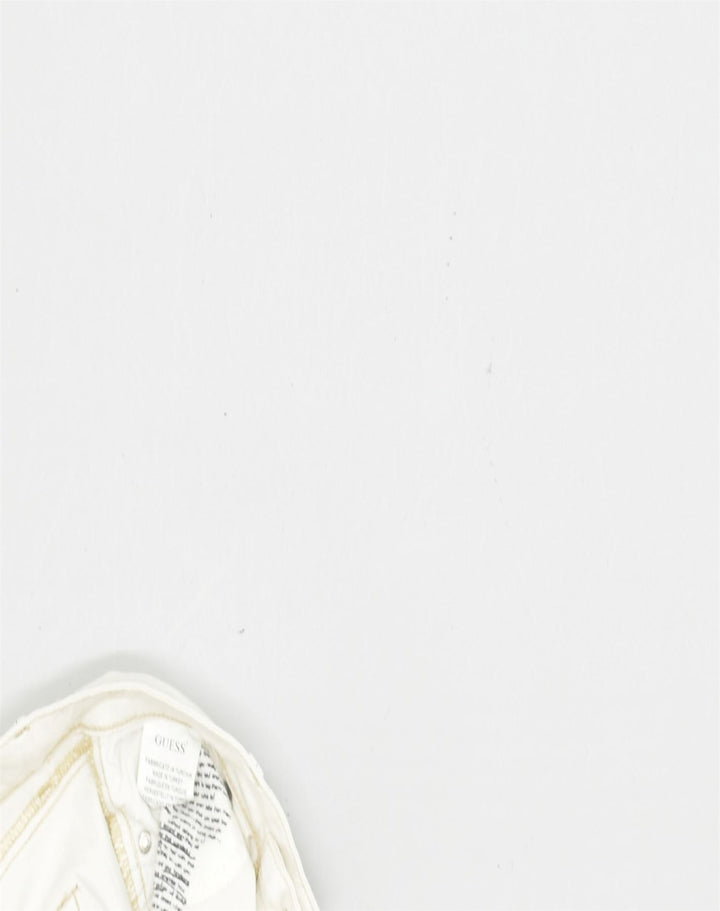 GUESS Womens Straight Jeans W28 L32 White Cotton | Vintage | Thrift | Second-Hand | Used Clothing | Messina Hembry 