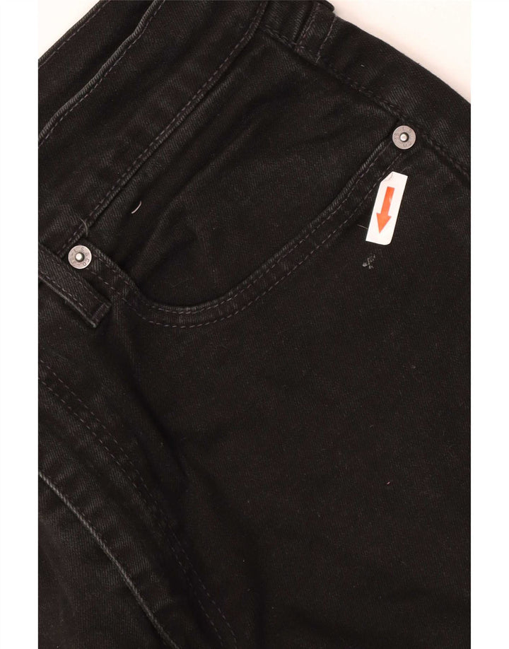 Levi's Masculino 502 Tapered Jeans W33 L30 Algodão Preto