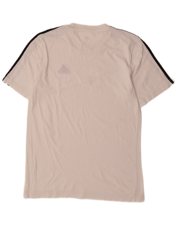 Adidas Mens Camiseta Top Pequeno Branco