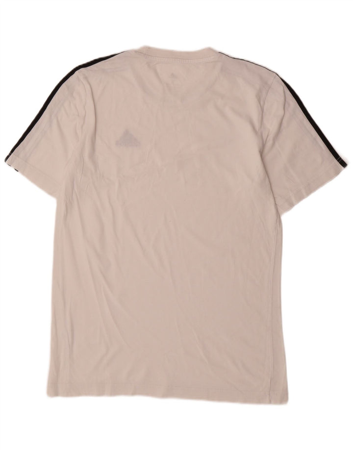 Adidas Mens Camiseta Top Pequeno Branco