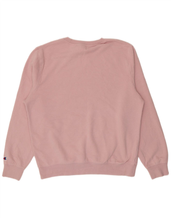 Champion moletom gráfico masculino jumper 2XL algodão rosa
