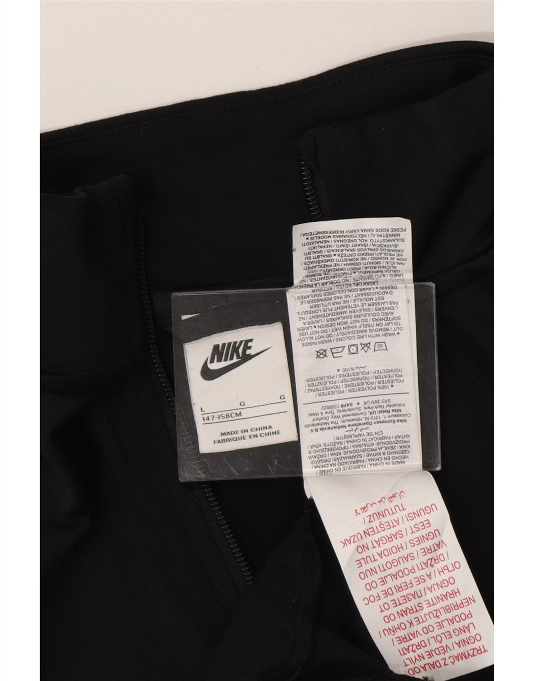 Jaqueta de treino para meninos NIKE 12-13 anos grande poliéster preto