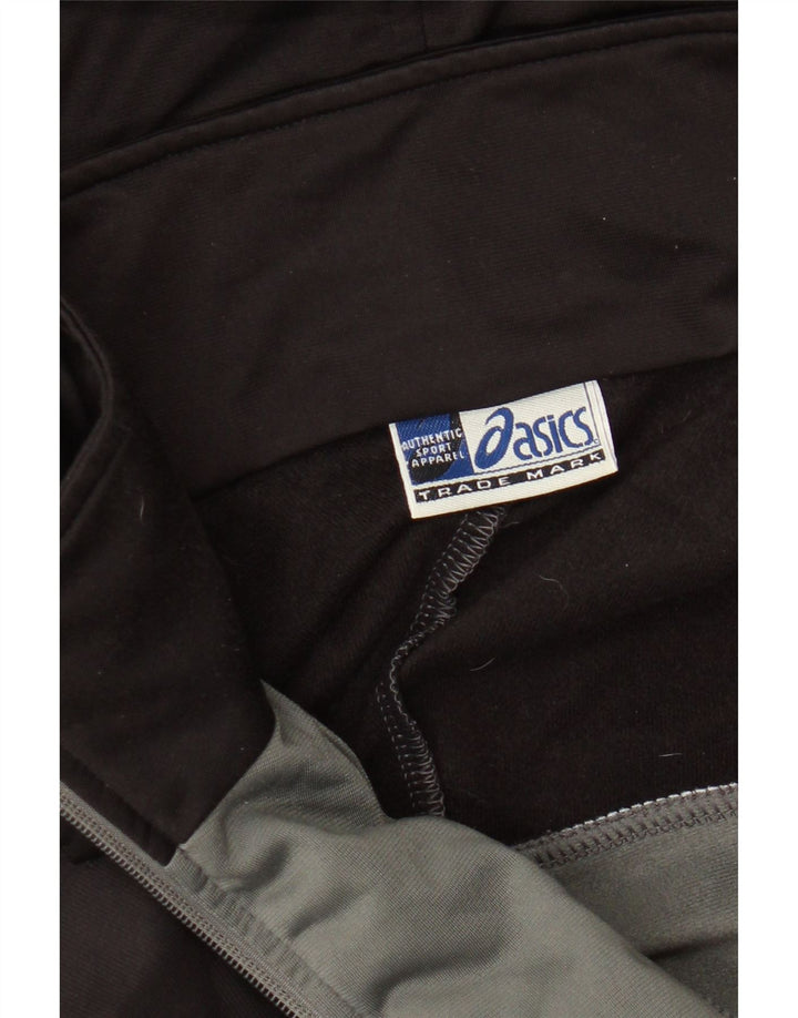Suéter ASICS masculino com capuz e zíper XL cinza colorblock
