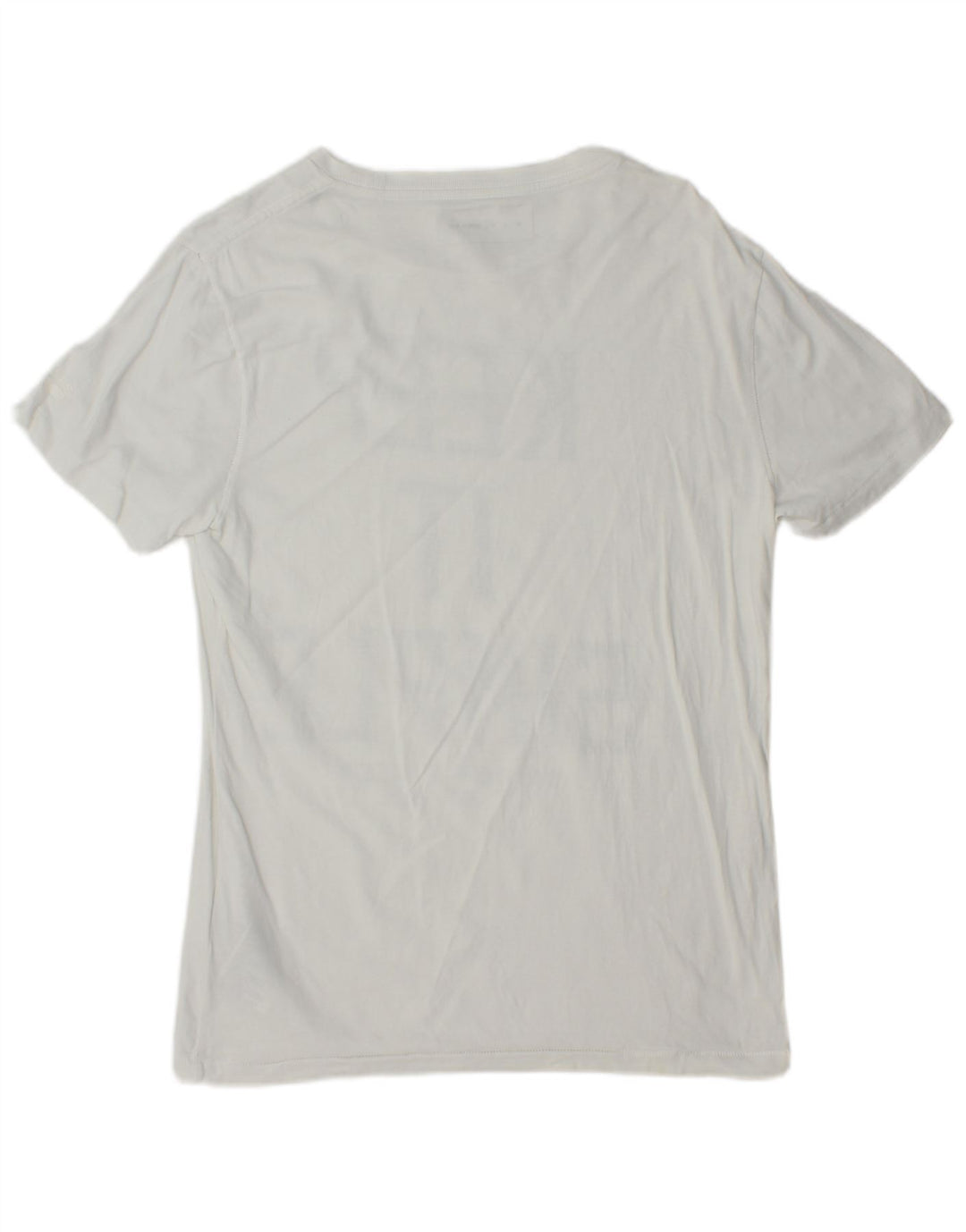 Camiseta gráfica masculina Gas Top pequeno algodão branco