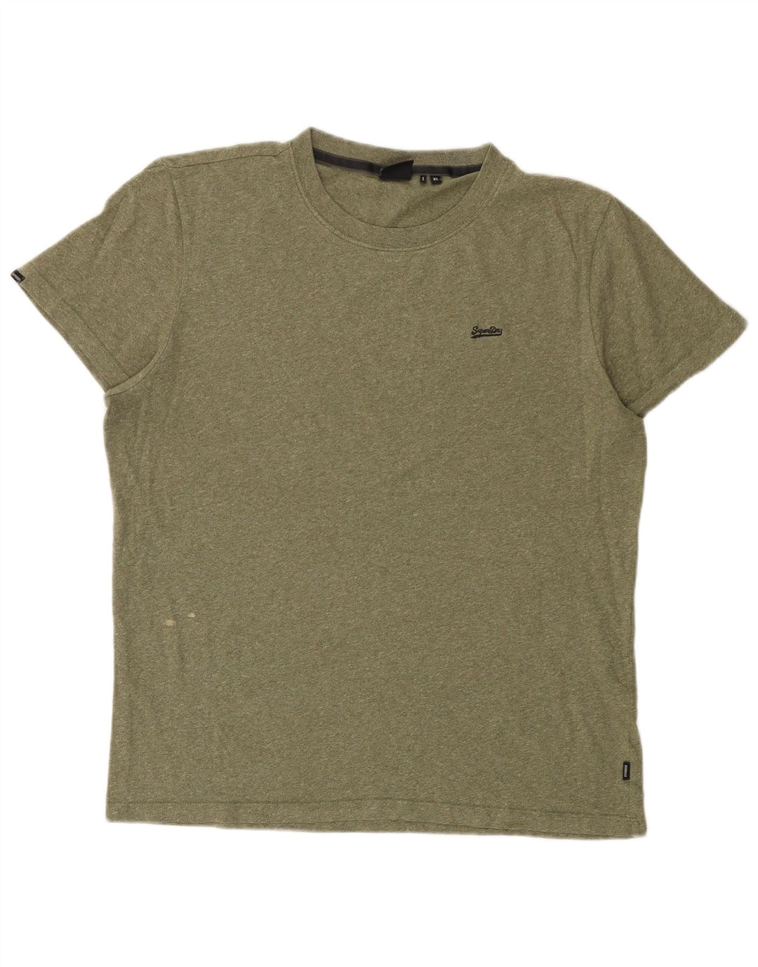 Camiseta masculina Superdry Top XL cáqui manchado