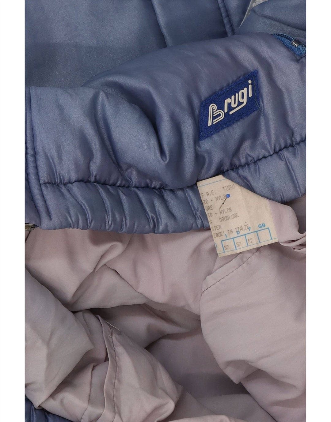 Jaqueta corta-vento masculina Brugi IT 52 XL azul colorblock poliéster