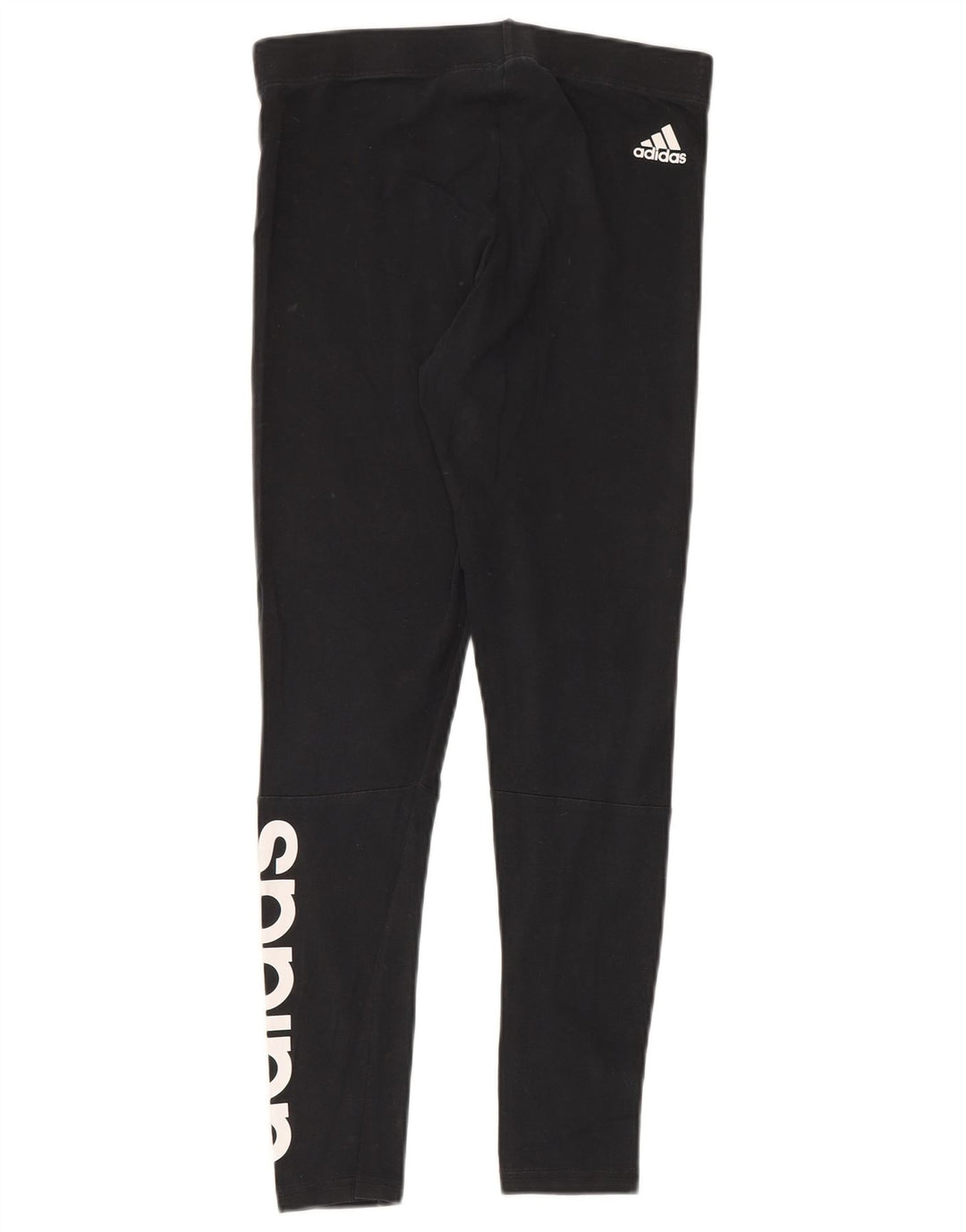 Leggings Adidas Femininas Gráficas UK 12 Médio Algodão Preto