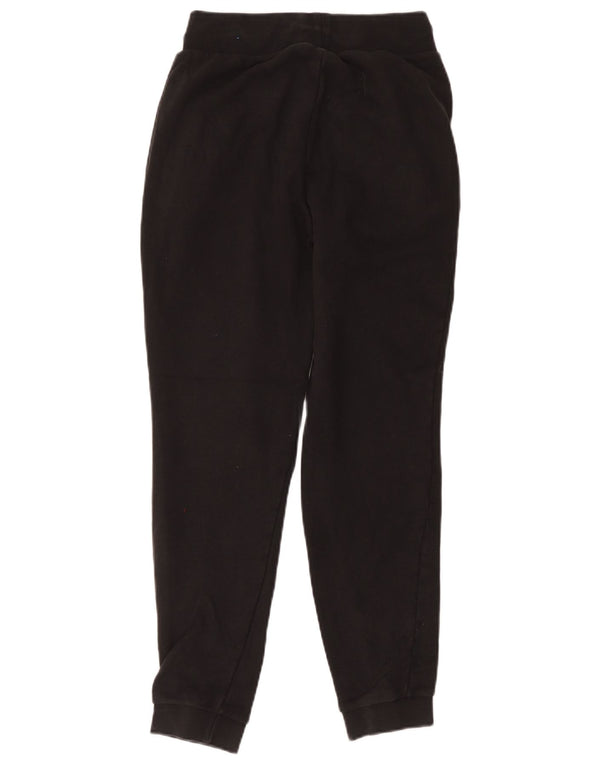 Adidas Womens Tracksuit Calças Joggers UK 10 Pequeno Algodão Preto