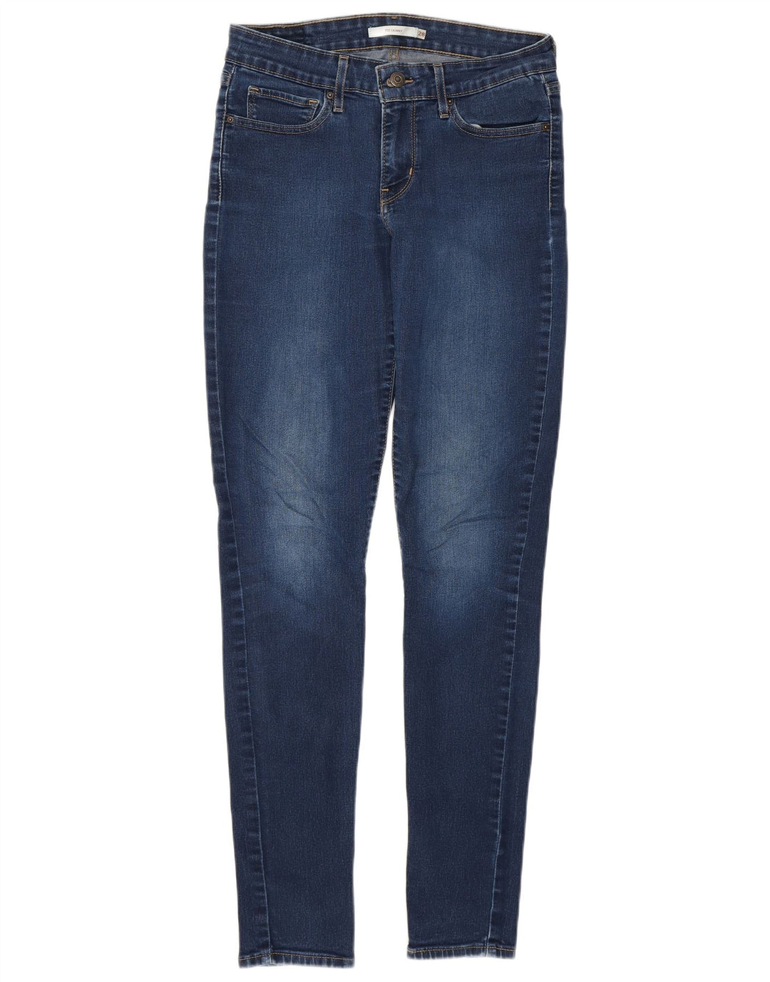 Calça jeans feminina LEVI'S 711 skinny W28 L32 azul algodão