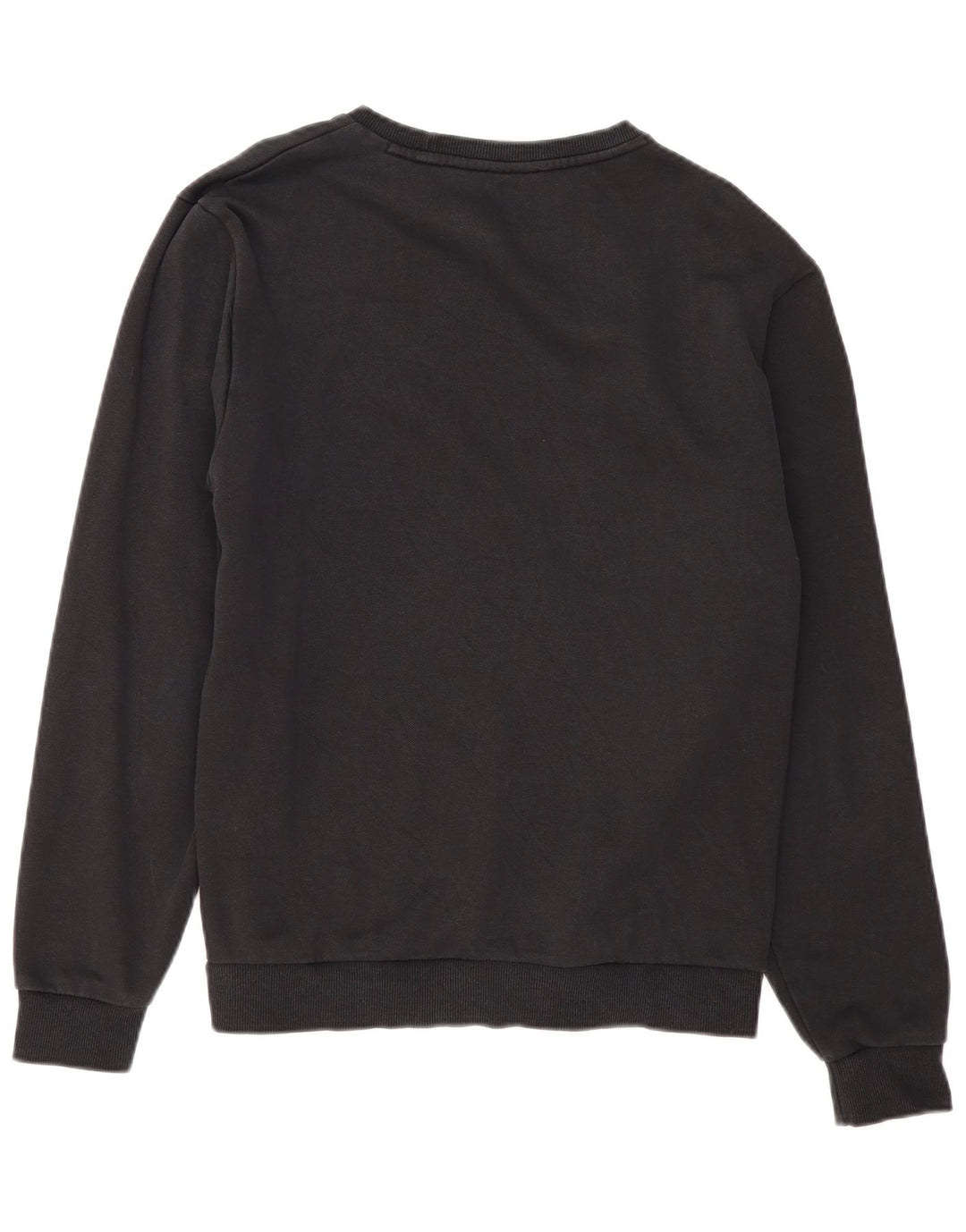 Puma Mens Graphic Moletom Jumper Grande Algodão Preto