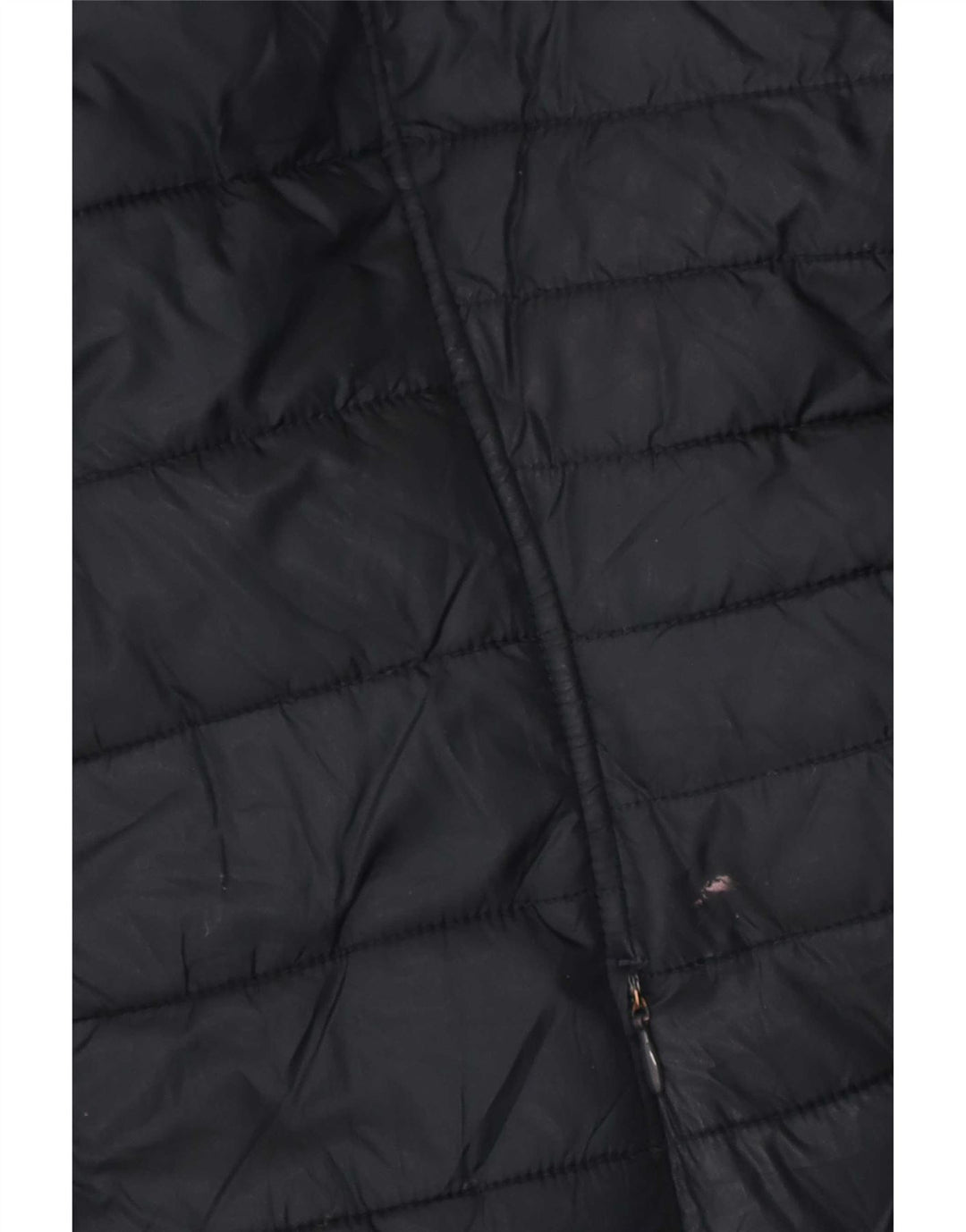 Casaco acolchoado com capuz feminino Joules UK 16 grande poliéster azul marinho