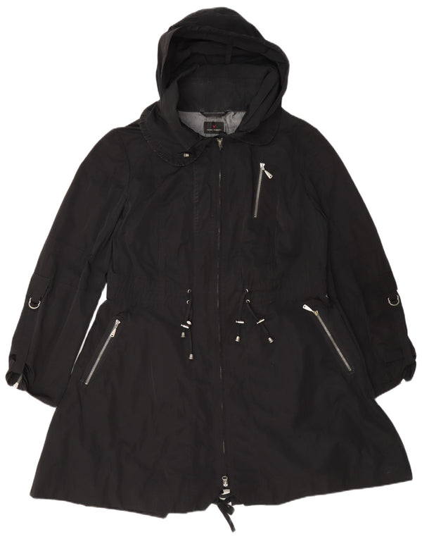 Jaqueta parka feminina FUCHS & SCHMITT com capuz Reino Unido 12 médio preto