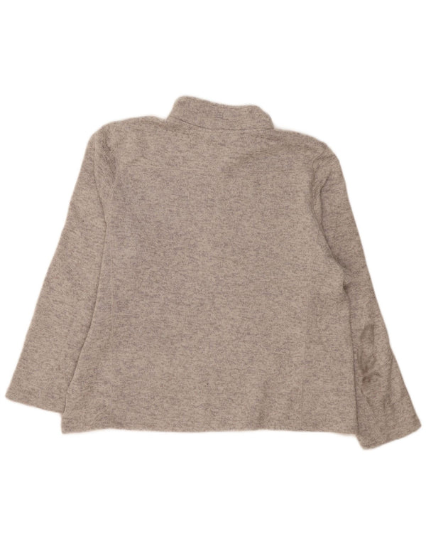 Suéter feminino com zíper 1/4 Mountain Warehouse UK 20 2XL cinza manchado