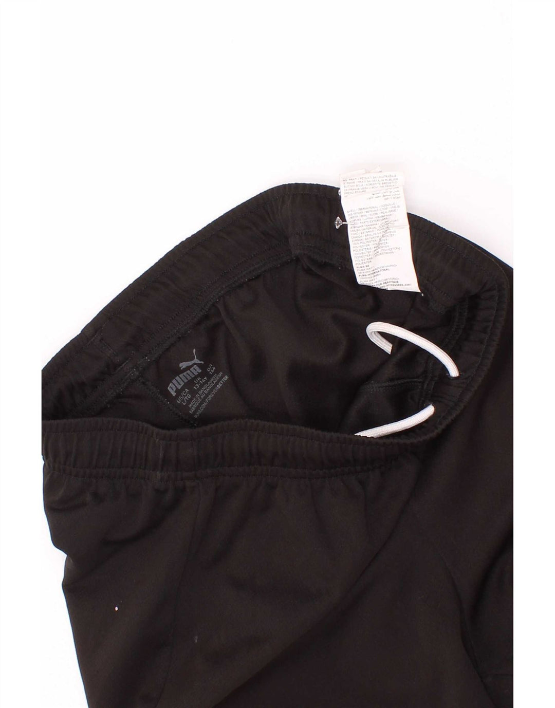 Shorts esportivos Puma meninos 13-14 anos preto poliéster
