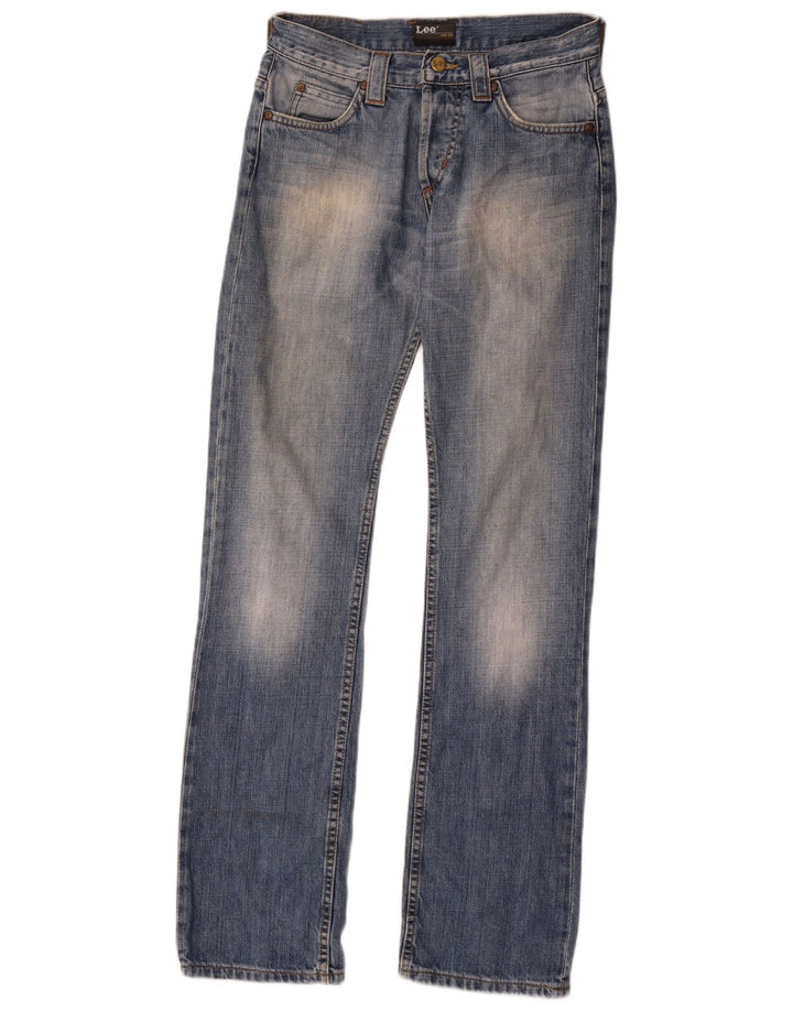 Lee Mens Knox Straight Jeans W29 L34 Azul Algodão