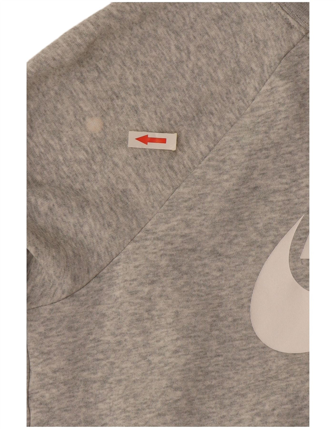 Nike feminino gráfico oversized moletom jumper reino unido 10 pequeno cinza algodão
