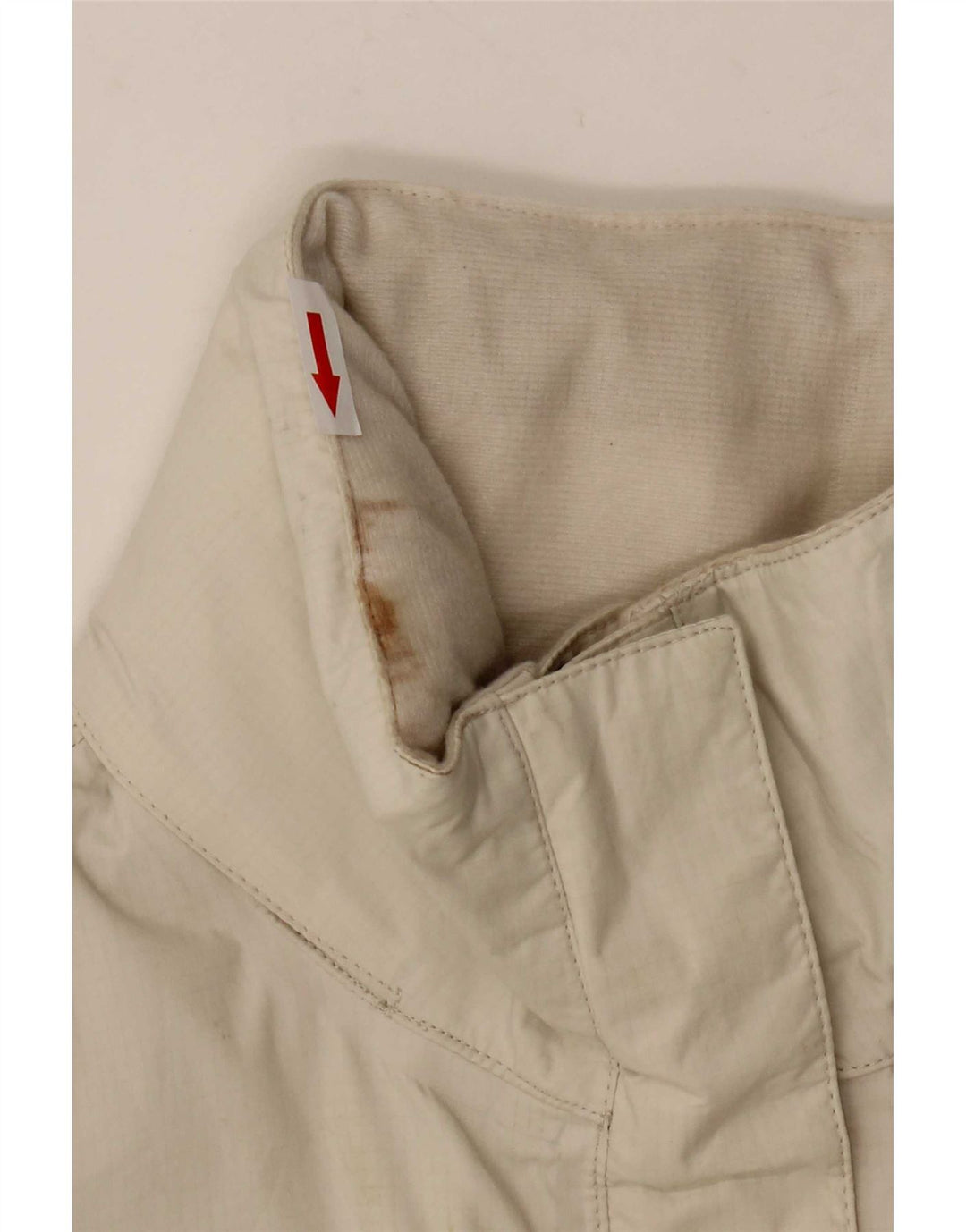 Jaqueta de chuva feminina com capuz The North Face UK 14 nylon branco médio