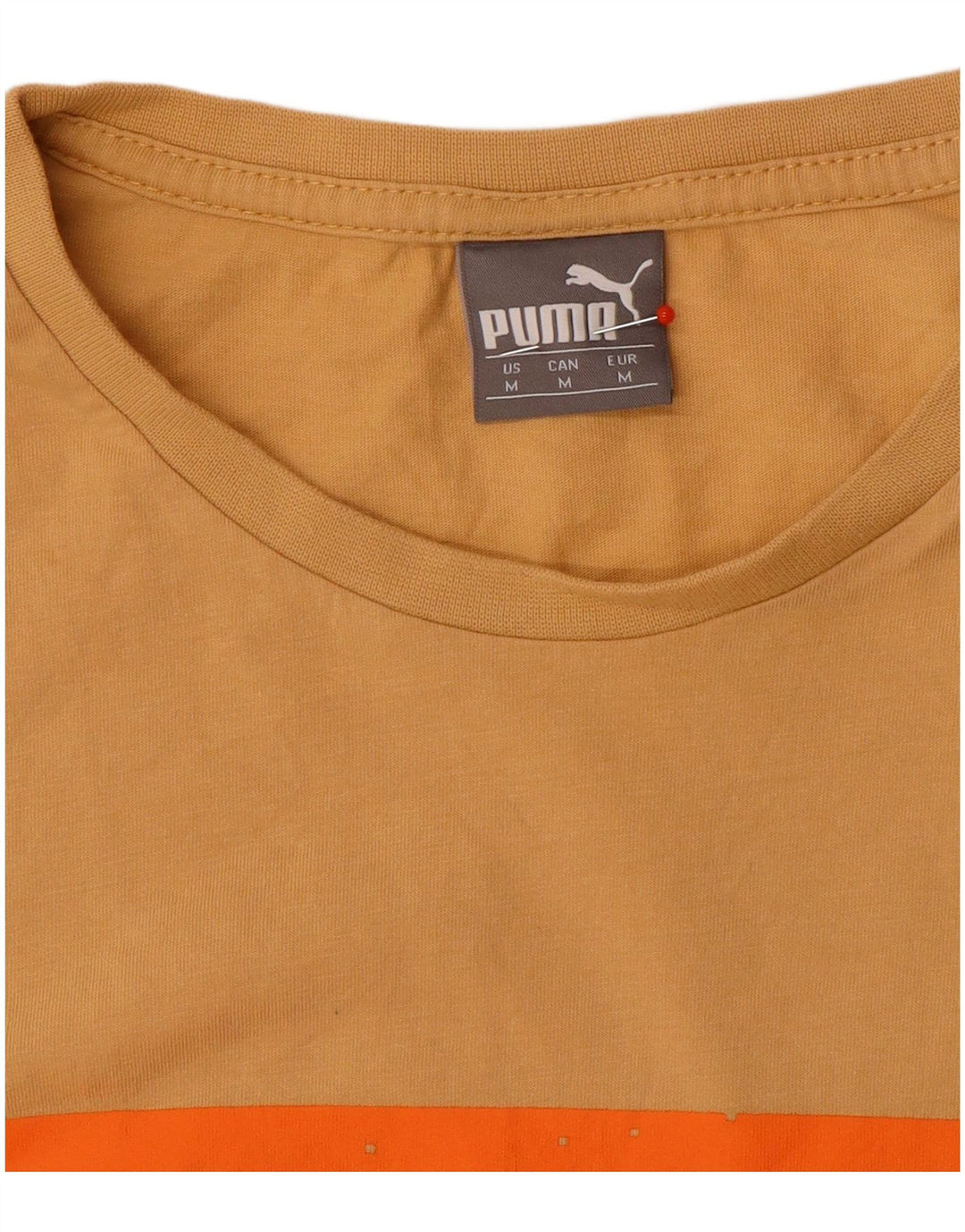 Camiseta masculina Puma Graphic Top Amarelo Médio
