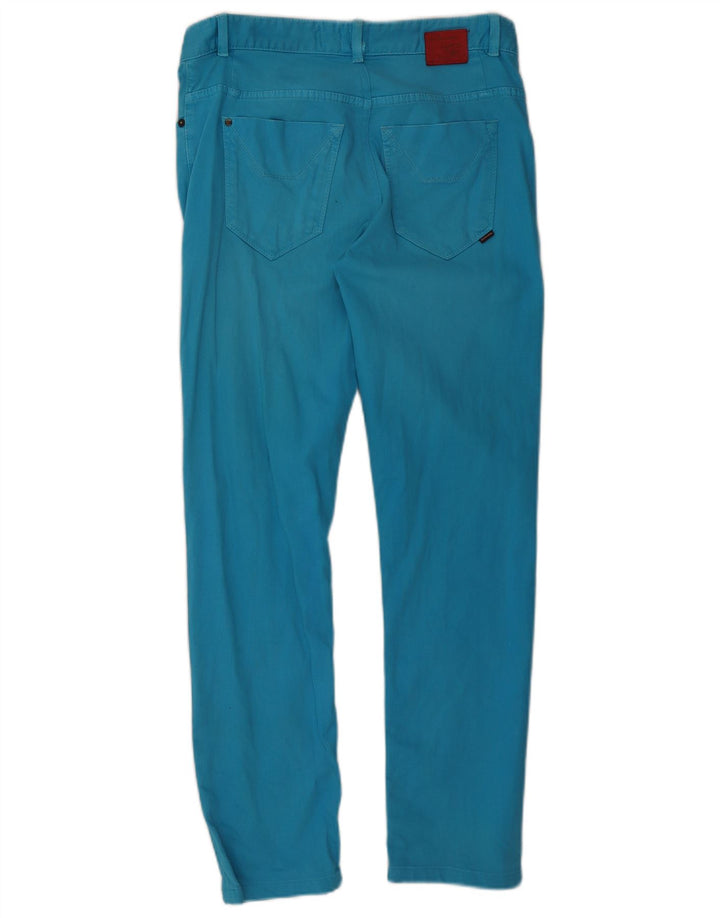 Calça jeans feminina Jeckerson W33 L29 azul algodão