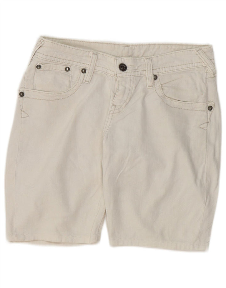 Shorts jeans feminino LEVI'S W28 médio algodão branco
