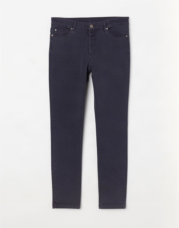 Fat Face Mens Slim Jeans W38 L32 Azul Marinho Algodão