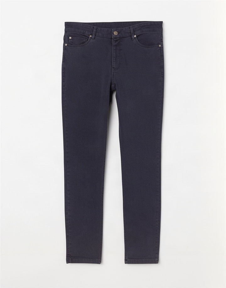 Fat Face Mens Slim Jeans W38 L32 Azul Marinho Algodão