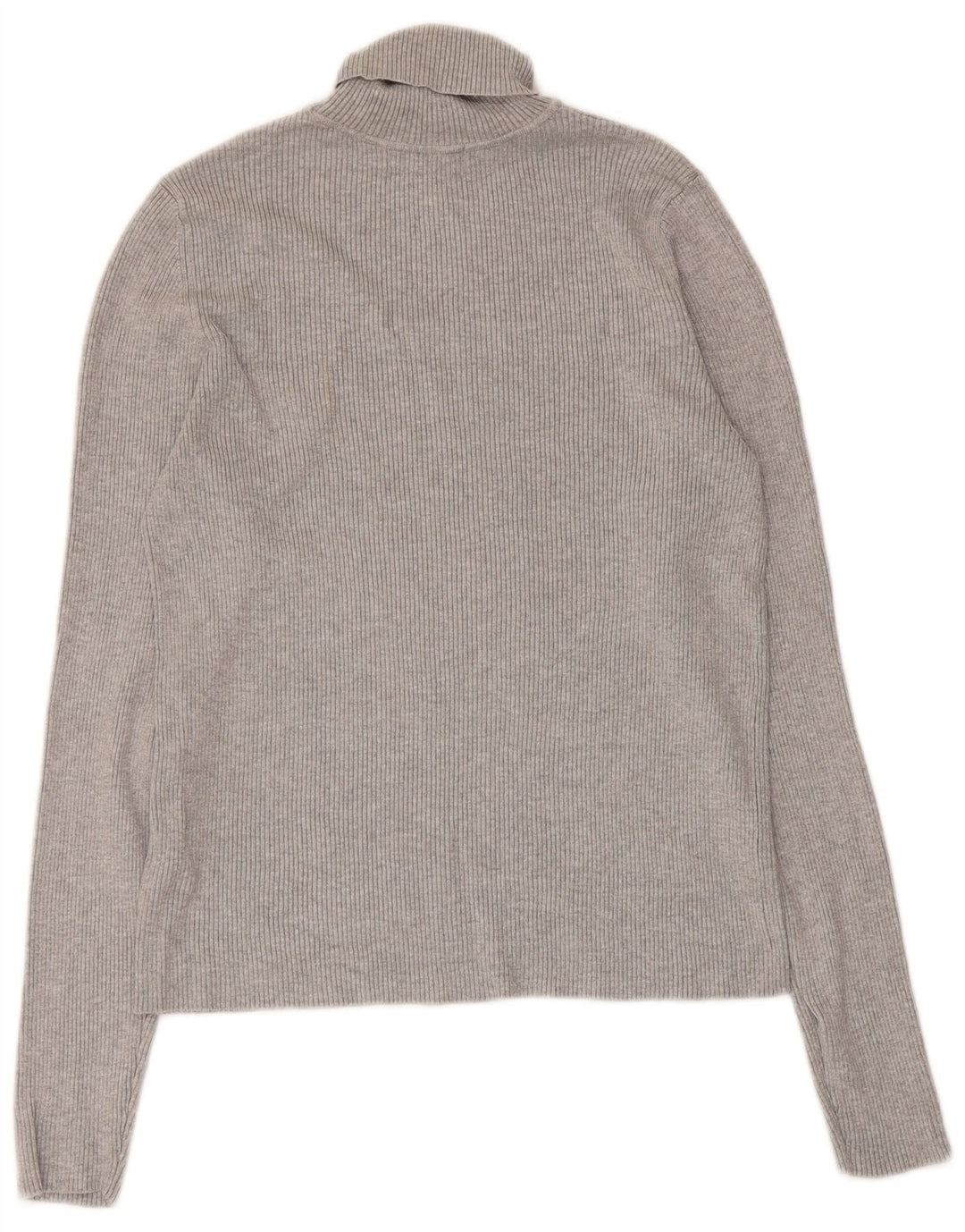 Suéter feminino Marks & Spencer com gola redonda Reino Unido 14 Viscose cinza médio
