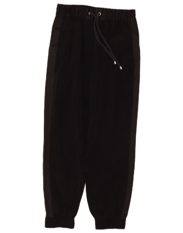 Topshop Calça feminina folgada para corrida Reino Unido 4 XS W24 L24 poliéster preto