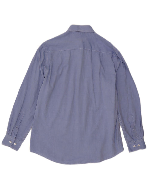 Camisa masculina Nautica tamanho 15 algodão azul médio