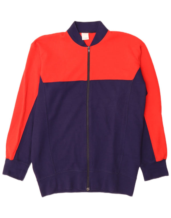 Jaqueta superior de agasalho masculino vintage IT 56 XL vermelho Colourblock Sports