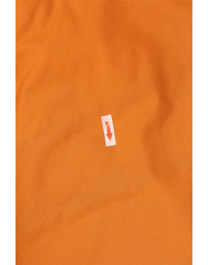 Jaqueta utilitária masculina Woolrich com capuz UK 38 algodão laranja médio