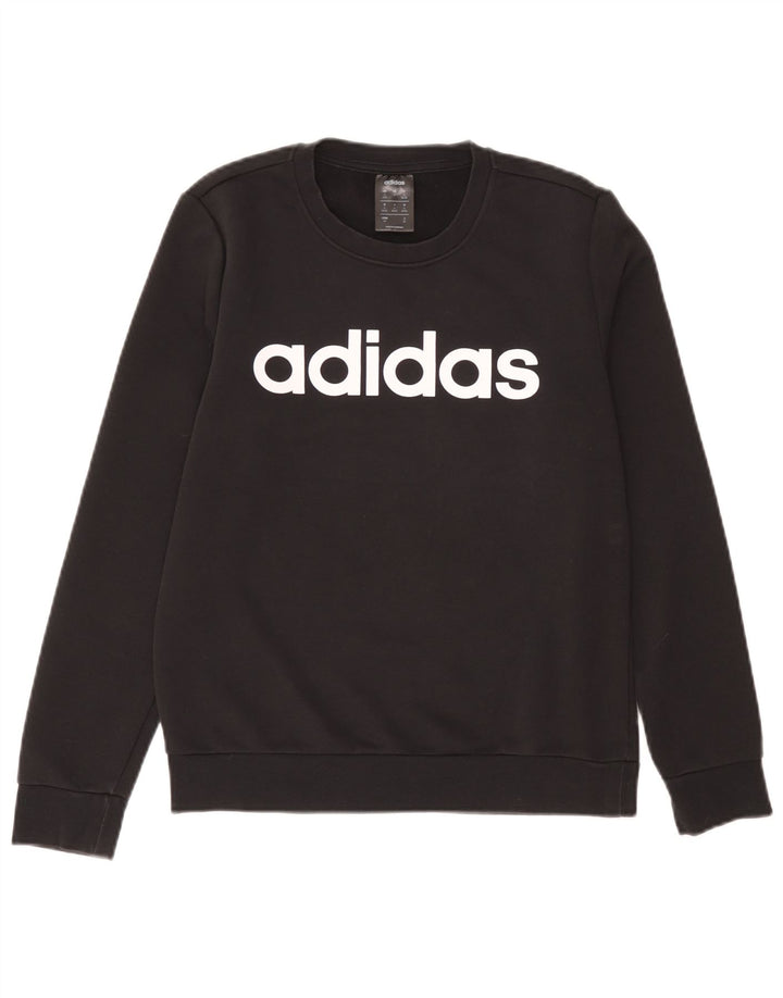 Adidas feminino gráfico moletom jumper reino unido 8/10 pequeno cinza