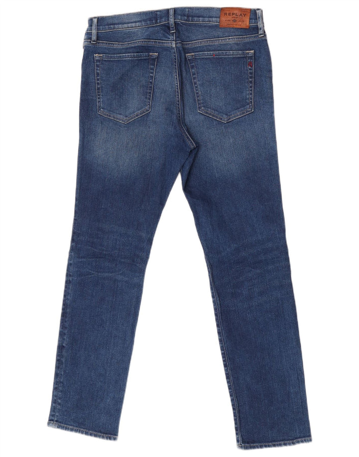 Replay Jeans feminino Vivy Slim W31 L28 azul algodão