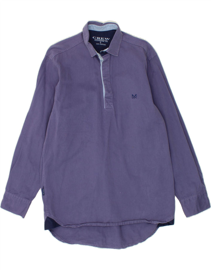 CREW CLOTHING Mens Pullover Shirt Small Blue Cotton Vintage Crew Clothing and Second-Hand Crew Clothing from Messina Hembry 