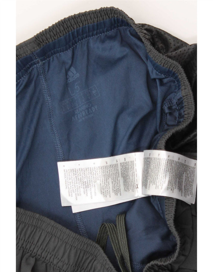Adidas Mens Aeroready Sport Shorts Grande Cinza Poliéster