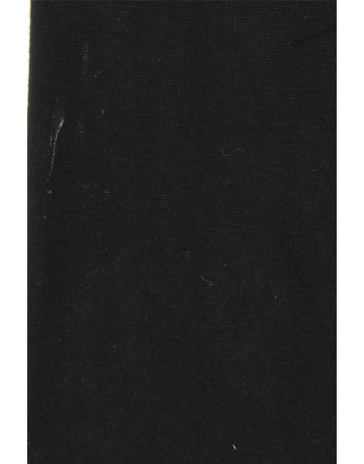 Calça feminina Massimo Dutti com perna larga cortada pequena W28 L25 preta