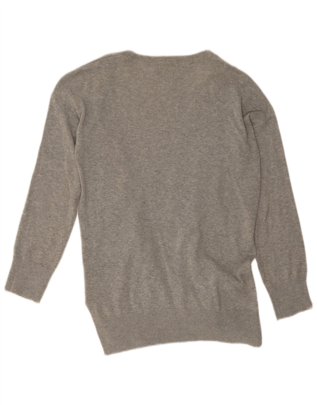Suéter cardigã aberto feminino Marks & Spencer Reino Unido 10 pequeno cinza