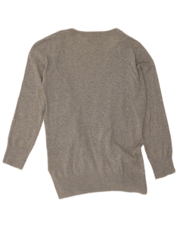 Suéter cardigã aberto feminino Marks & Spencer Reino Unido 10 pequeno cinza