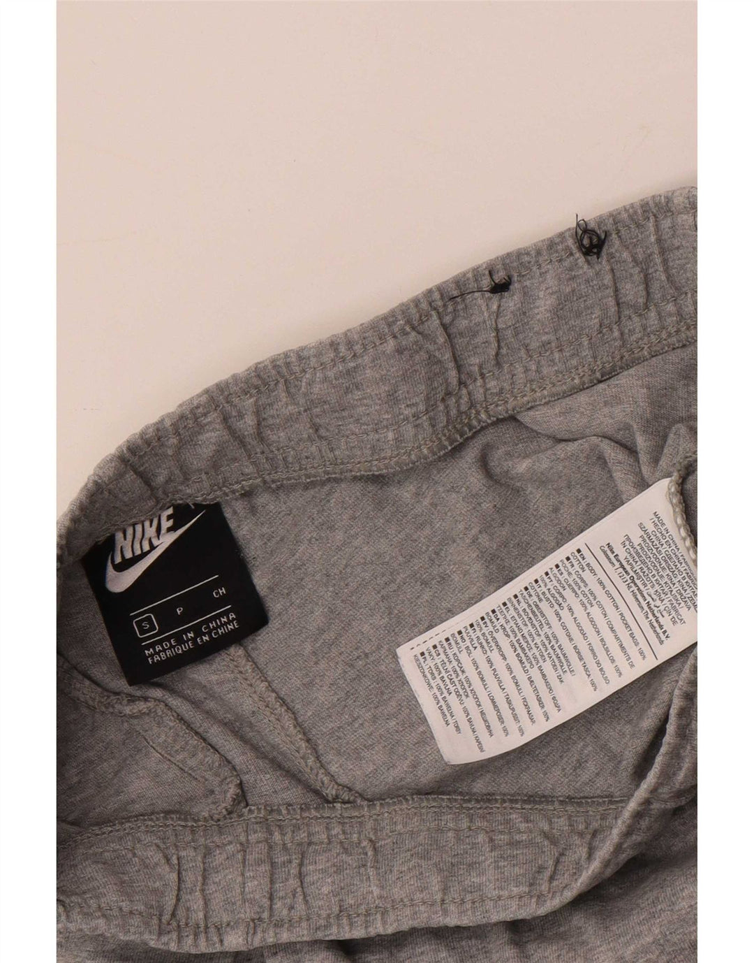 Nike Mens Sport Shorts Pequeno Algodão Cinza