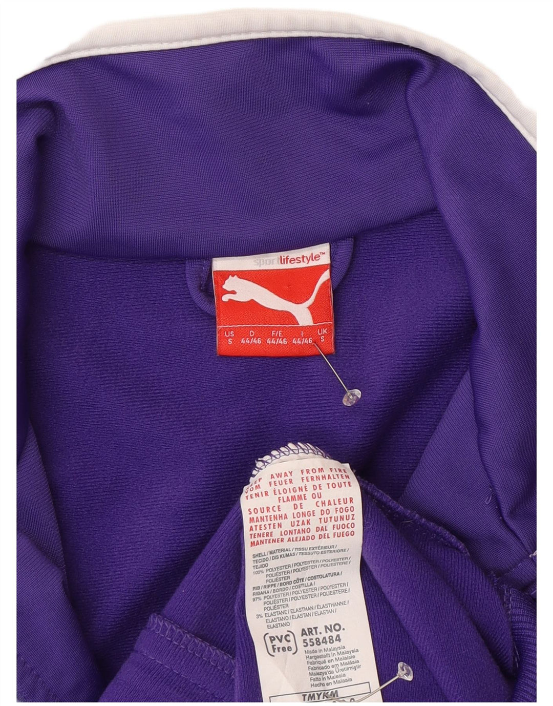 Nike Mens Treino Top Jacket Pequeno Roxo Colorblock Poliéster