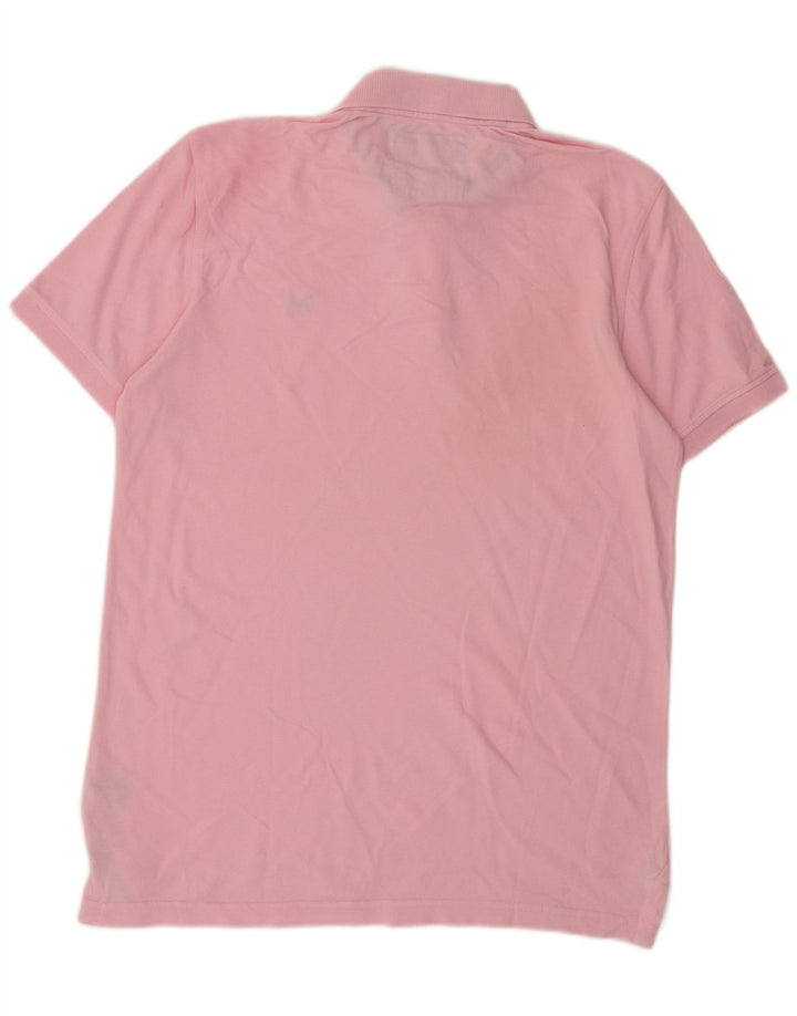 Camisa polo masculina J. Crew algodão rosa médio