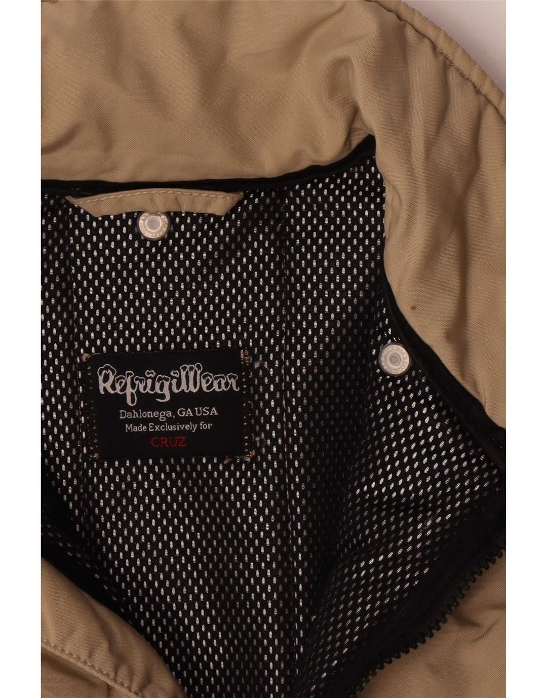 Jaqueta acolchoada feminina Refrigiwear UK 16 grande bege
